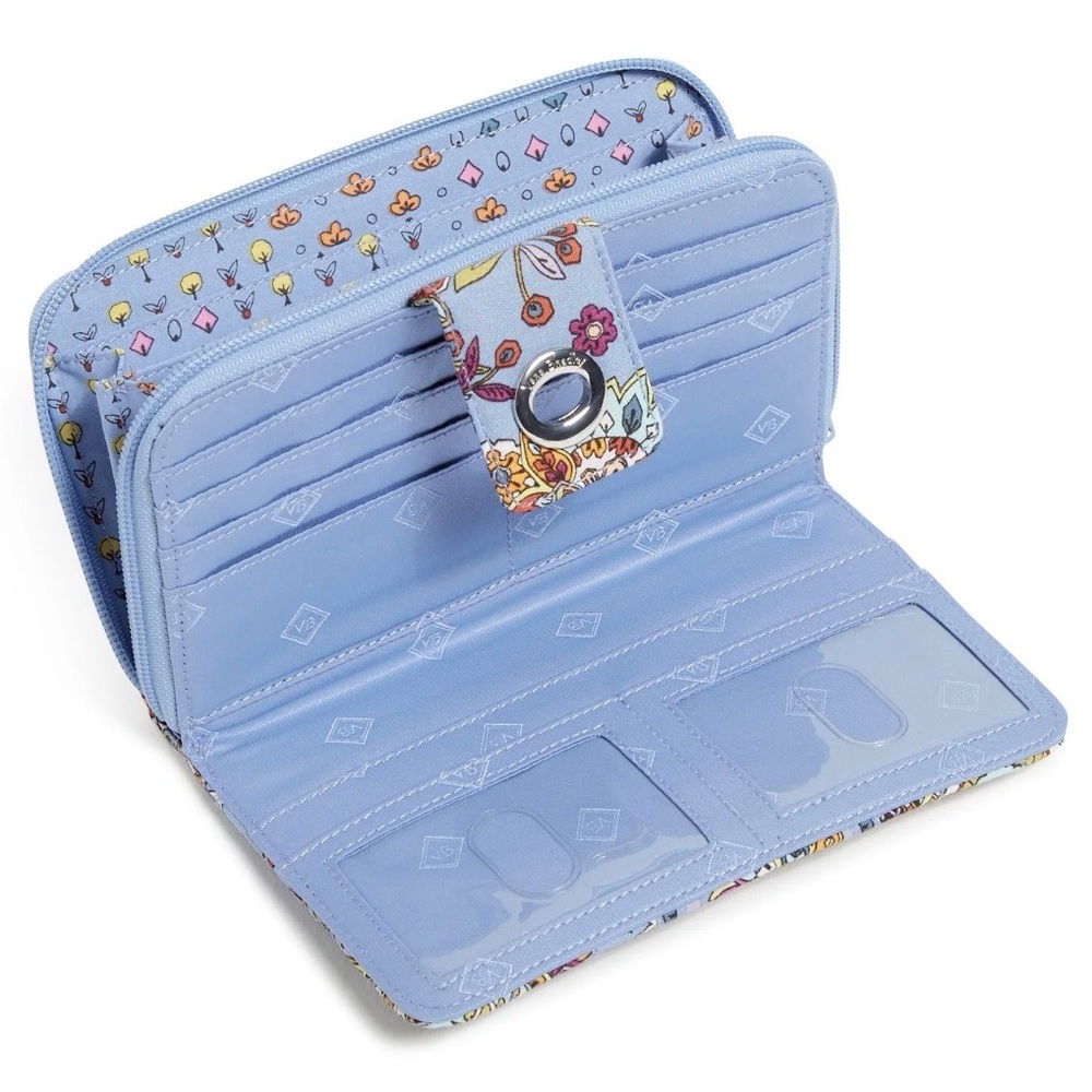 Vera Bradley RFID Turnlock Wallet in Provence Paisley - Picture 3 of 9